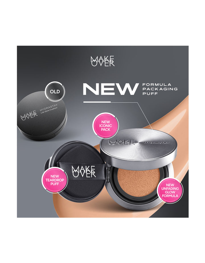 Make Over Hydrastay Prismatic Glass Cushion C11 Pink Marble 12 g