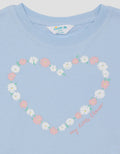 Little M  Print Flowers Pakaian Setelan Anak Perempuan