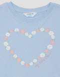 Little M  Print Flowers Pakaian Setelan Anak Perempuan