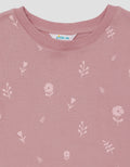 Little M  Fullprint Flowers Pakaian Setelan Anak Perempuan