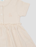 Little M Jersey Embro Bunga Midi Dress Bayi Perempuan
