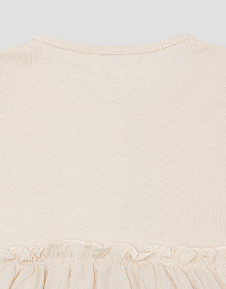 Little M Jersey Embro Bunga Midi Dress Anak Perempuan