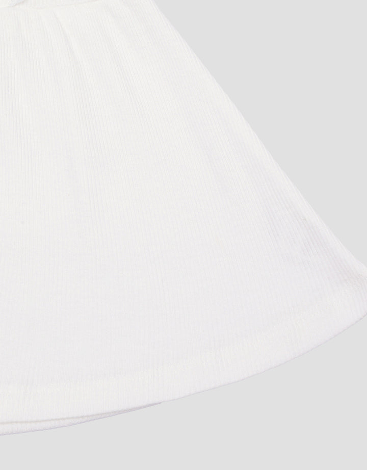 Little M Jersey Embro Bunga Midi Dress Anak Perempuan