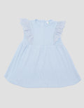 Little M Textured Rib Kecil With Lace Midi Dress Anak Perempuan