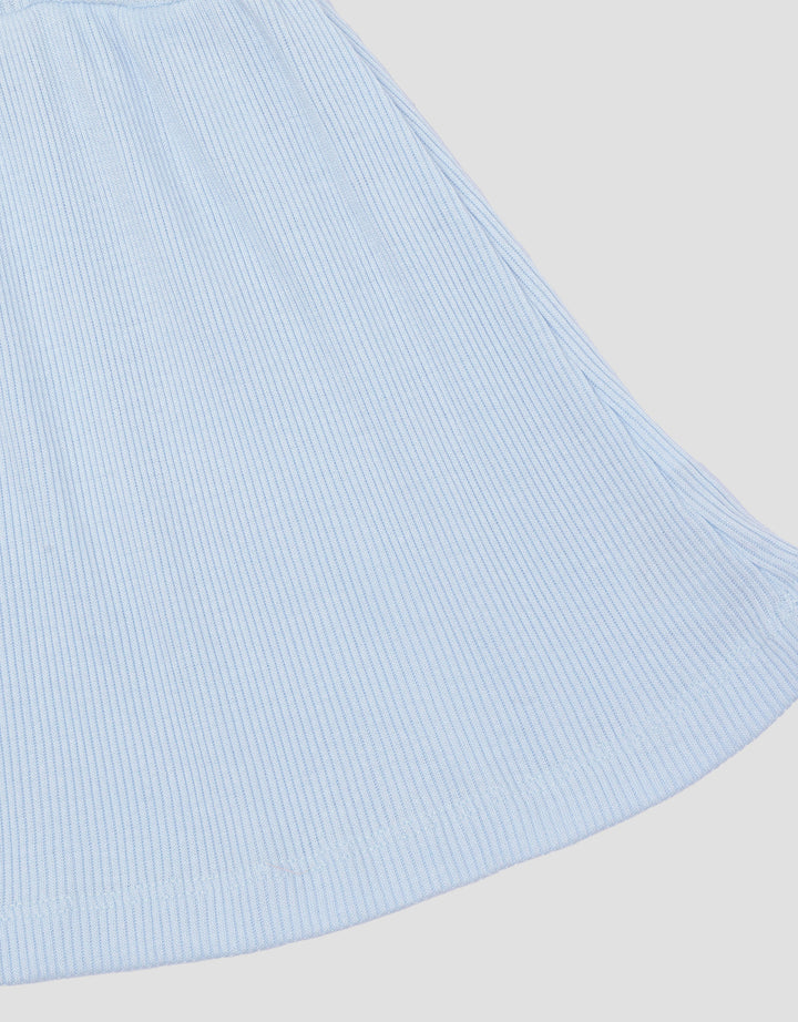 Little M Textured Rib Kecil With Lace Midi Dress Anak Perempuan