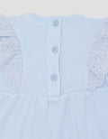 Little M Textured Rib Kecil With Lace Midi Dress Anak Perempuan