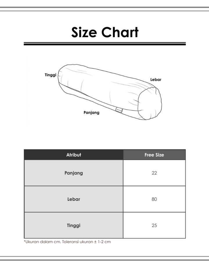 MxM Connexion Bolster 22 x 80 cm