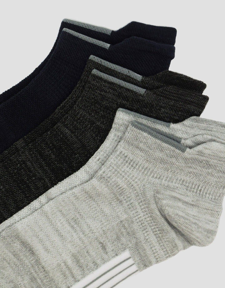 Cole 3Pk Ankle Sport Compression Kaus Kaki Pria