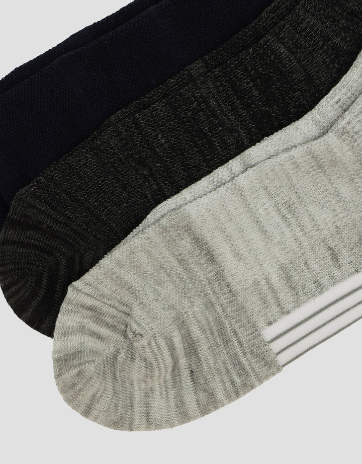 Cole 3Pk Ankle Sport Compression Kaus Kaki Pria