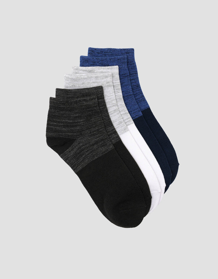 Cole 3Pk Ankle Casual Kaos Kaki Pria