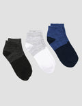 Cole 3Pk Ankle Casual Kaos Kaki Pria
