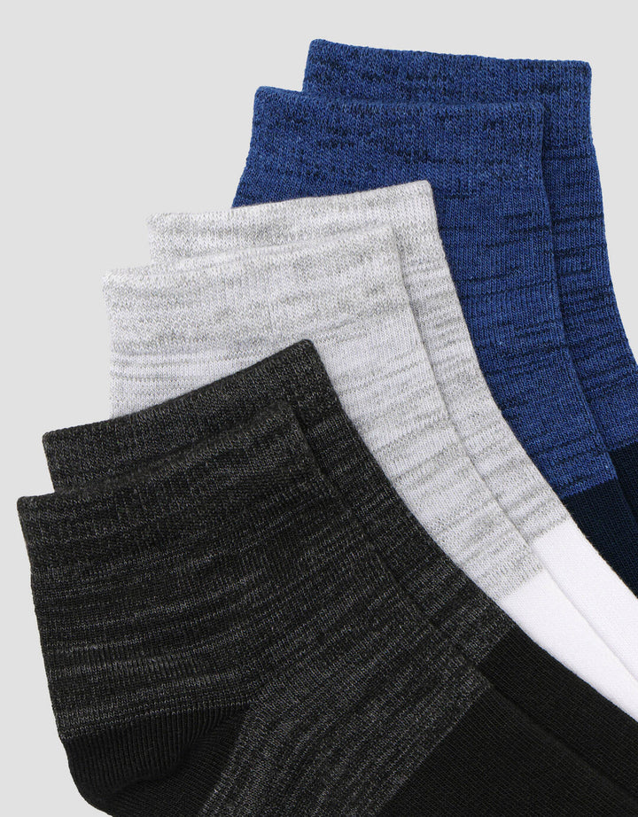 Cole 3Pk Ankle Casual Kaos Kaki Pria