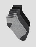 Cole 3Pk Ankle Casual Stripe Line At Elastic Kaos Kaki Pria