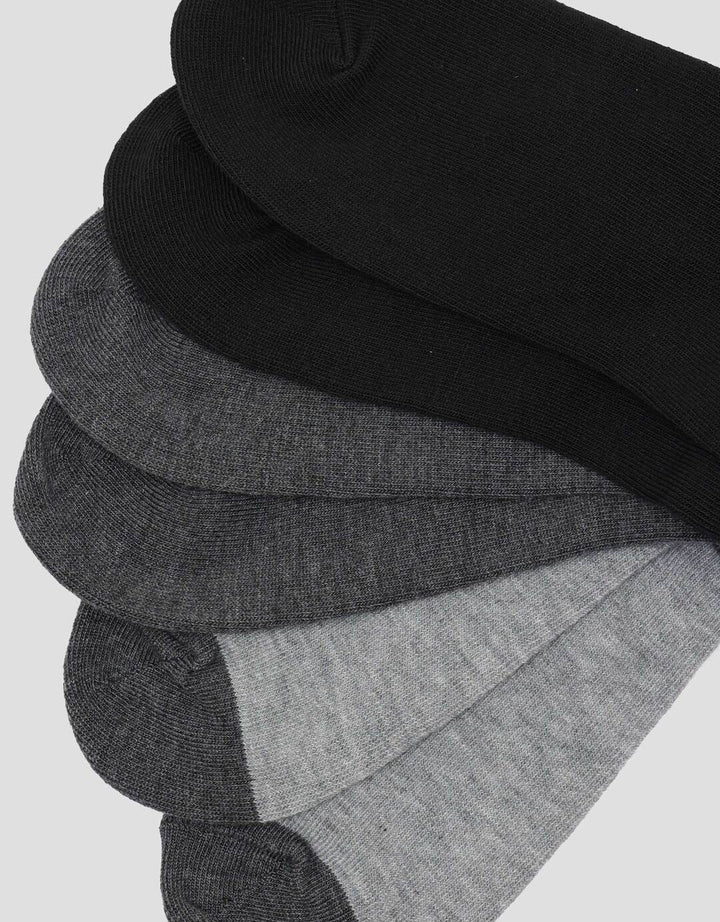 Cole 3Pk Ankle Casual Stripe Line At Elastic Kaos Kaki Pria