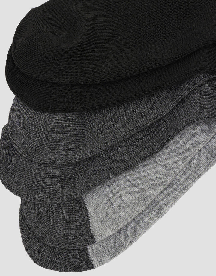 Cole 3Pk Ankle Casual Stripe Line At Elastic Kaos Kaki Pria