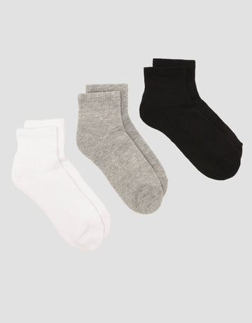 COLE 3PK ANKLE SPORT SOLID SPORTSOL KAUS KAKI PRIA