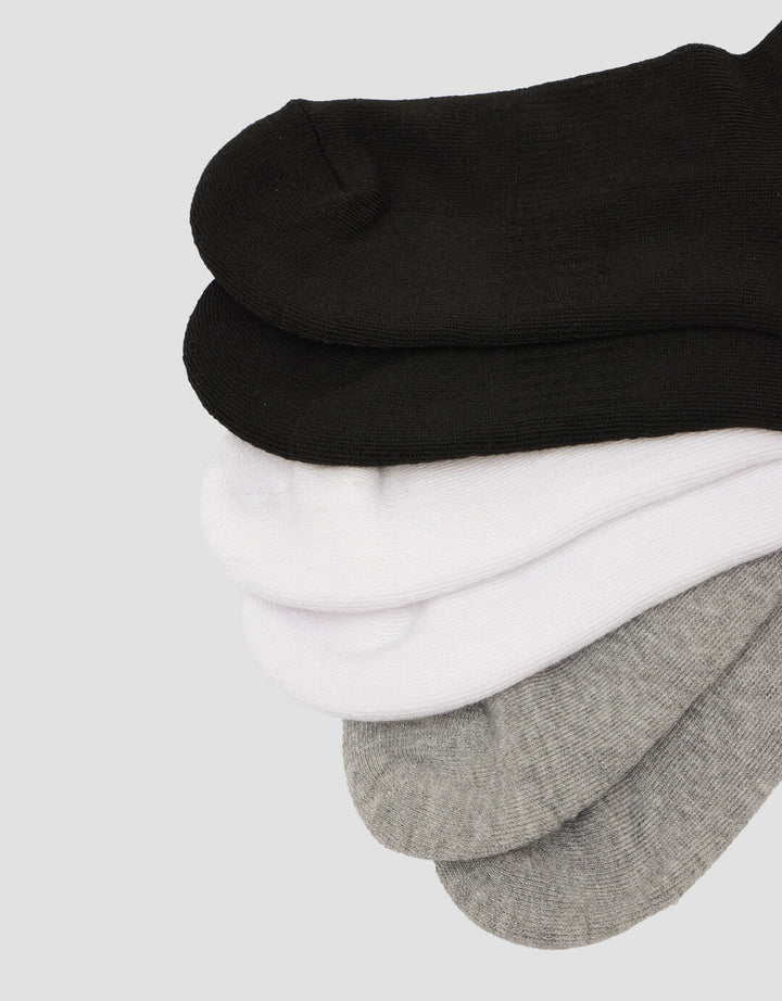 Cole 3Pk Ankle Sport Solid Sportsol Kaus Kaki Pria