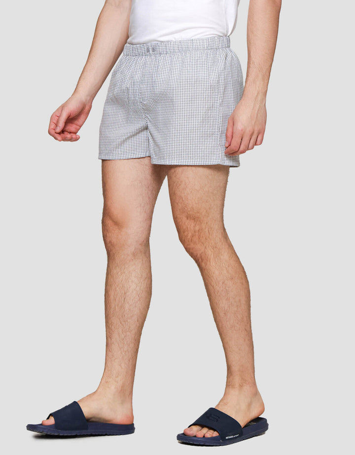 Cole Woven Ginghammicro Checks Boxer Pria