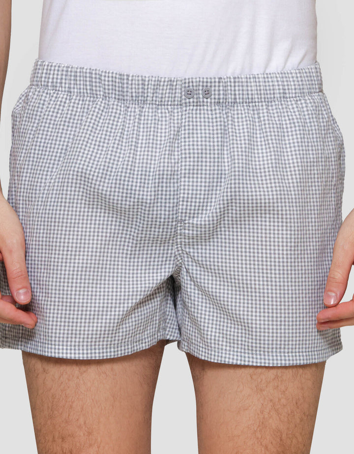 Cole Woven Ginghammicro Checks Boxer Pria