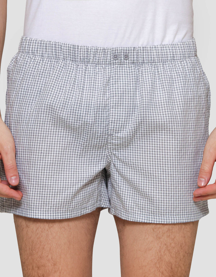 Cole Woven Ginghammicro Checks Boxer Pria