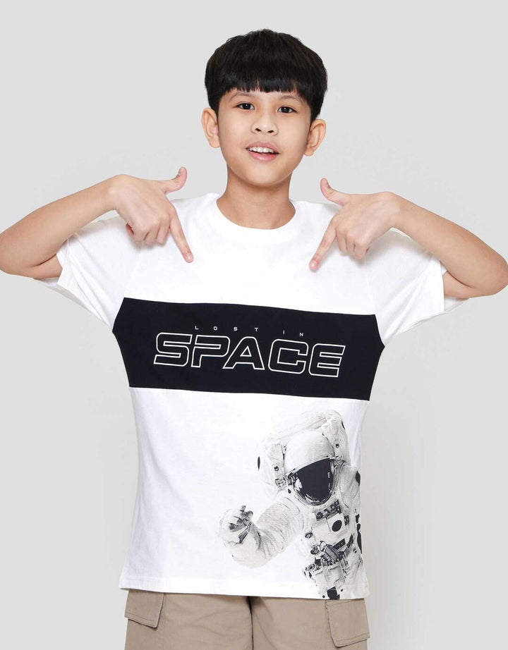 Nevada Space Robot Two Sided Print Kaos Anak Laki-laki