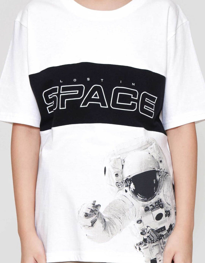 Nevada Space Robot Two Sided Print Kaos Anak Laki-laki