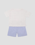 Little M  Woven Textured Pakaian Setelan Anak Perempuan