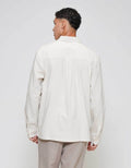 ZES Relax Solid Linen Look Kemeja Pria KMD206