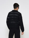 ZES Buttoned Flat Knit Polo Lengan Panjang Pria PLA203