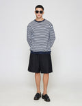 ZES Striped Sweater Pria SSA202