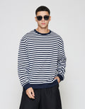 ZES Striped Sweater Pria SSA202