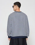 ZES Striped Sweater Pria SSA202