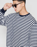 ZES Striped Sweater Pria SSA202