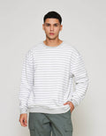 ZES Striped Sweater Pria SSA202