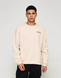 ZES Print On Patch Sweater Pria SWF202
