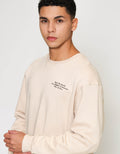 ZES Print On Patch Sweater Pria SWF202