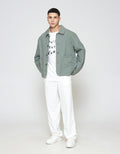 ZES With Patch Pocket Jaket Overshirt Pria JKN201