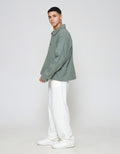 ZES With Patch Pocket Jaket Overshirt Pria JKN201