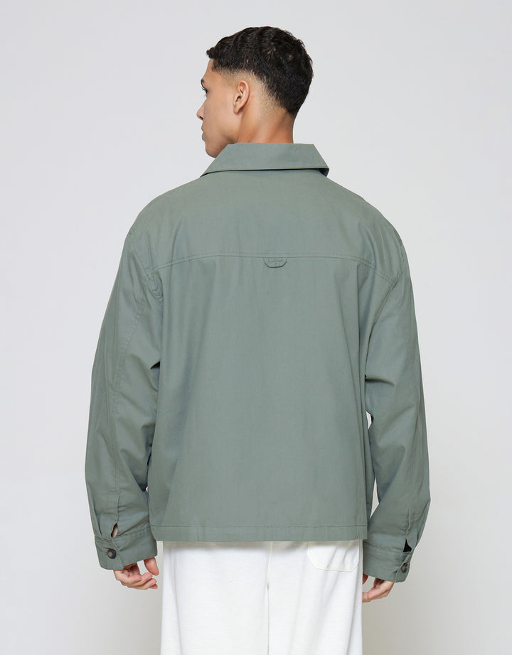 ZES With Patch Pocket Jaket Overshirt Pria JKN201