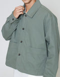 ZES With Patch Pocket Jaket Overshirt Pria JKN201