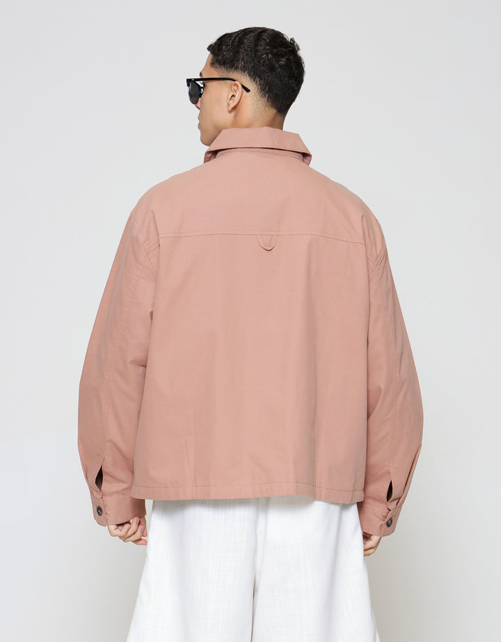 ZES With Patch Pocket Jaket Overshirt Pria JKN201
