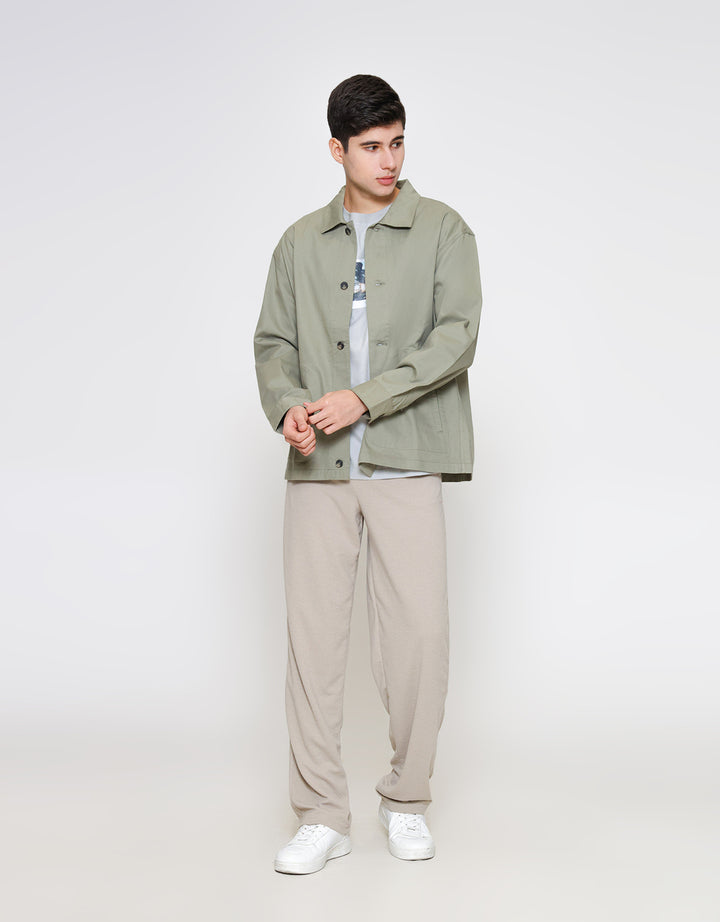 ZES Twill High Neck Jaket Pria JKN202