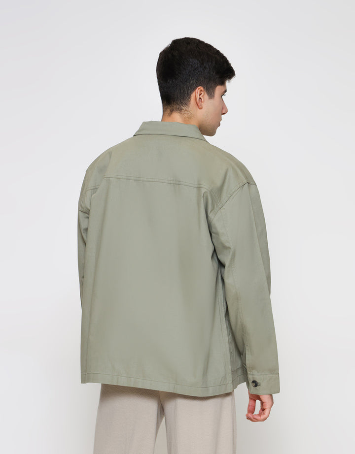 ZES Twill High Neck Jaket Pria JKN202