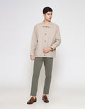 ZES Twill High Neck Jaket Pria JKN202