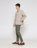 ZES Twill High Neck Jaket Pria JKN202