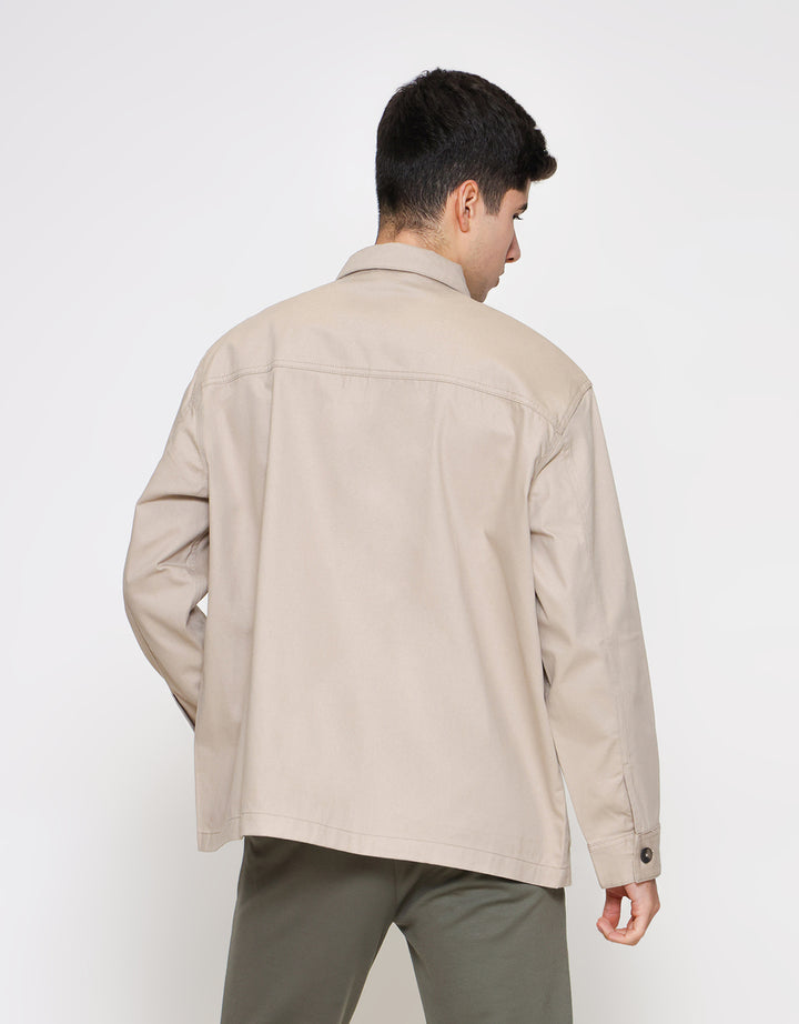 ZES Twill High Neck Jaket Pria JKN202