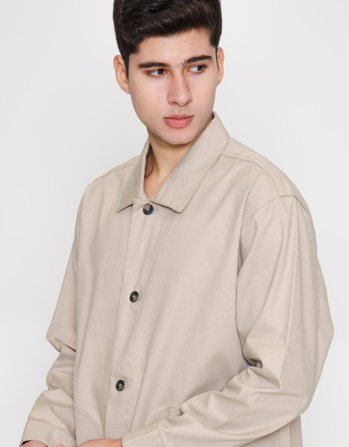 ZES Twill High Neck Jaket Pria JKN202