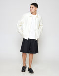 ZES Linen Look With Zipped Opening Jaket Pria JKD201