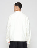 ZES Linen Look With Zipped Opening Jaket Pria JKD201