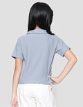 Nevada Collar Texture Kaos Anak Perempuan